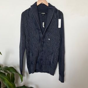 Mens Express Blue Classic Cardigan